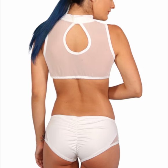 NWT Custom Dance Costume in Silver, size Medium - Picture 7 of 7